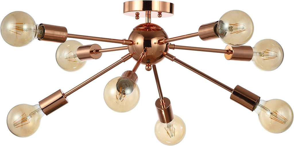 Copper Metal LED Flush-Mount Light X70694