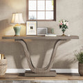 55-inch Grey Wood Rustic Console Table L342