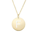 14k Yellow Gold Polished Letter Initial Necklace With Lobster Clasp 18 Inch S5522