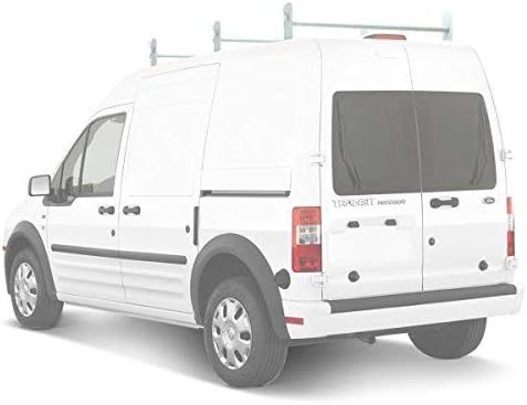 Matte White Steel 3 Bar Van Roof Ladder Rack System T655