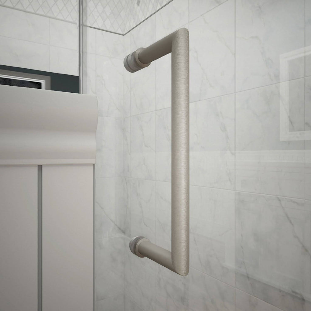 Frameless Hinged Shower Door Brushed Nickel K891535