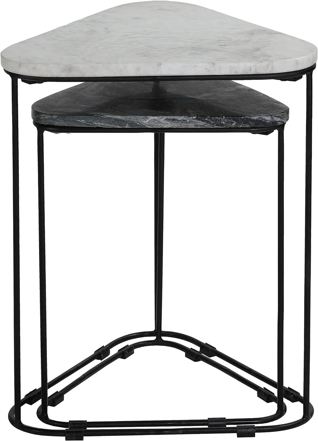 Black 2Pc Nesting Accent Tables J163