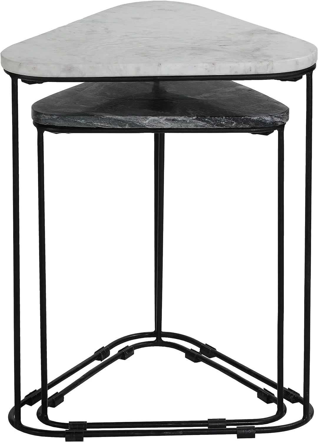 Black 2Pc Nesting Accent Tables J163