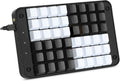 One Handed Programmable Mechanical Keyboard with Gateron Red Switch, 48 Programmable Keys, 8 Macro Keys, PBT Keycaps B663