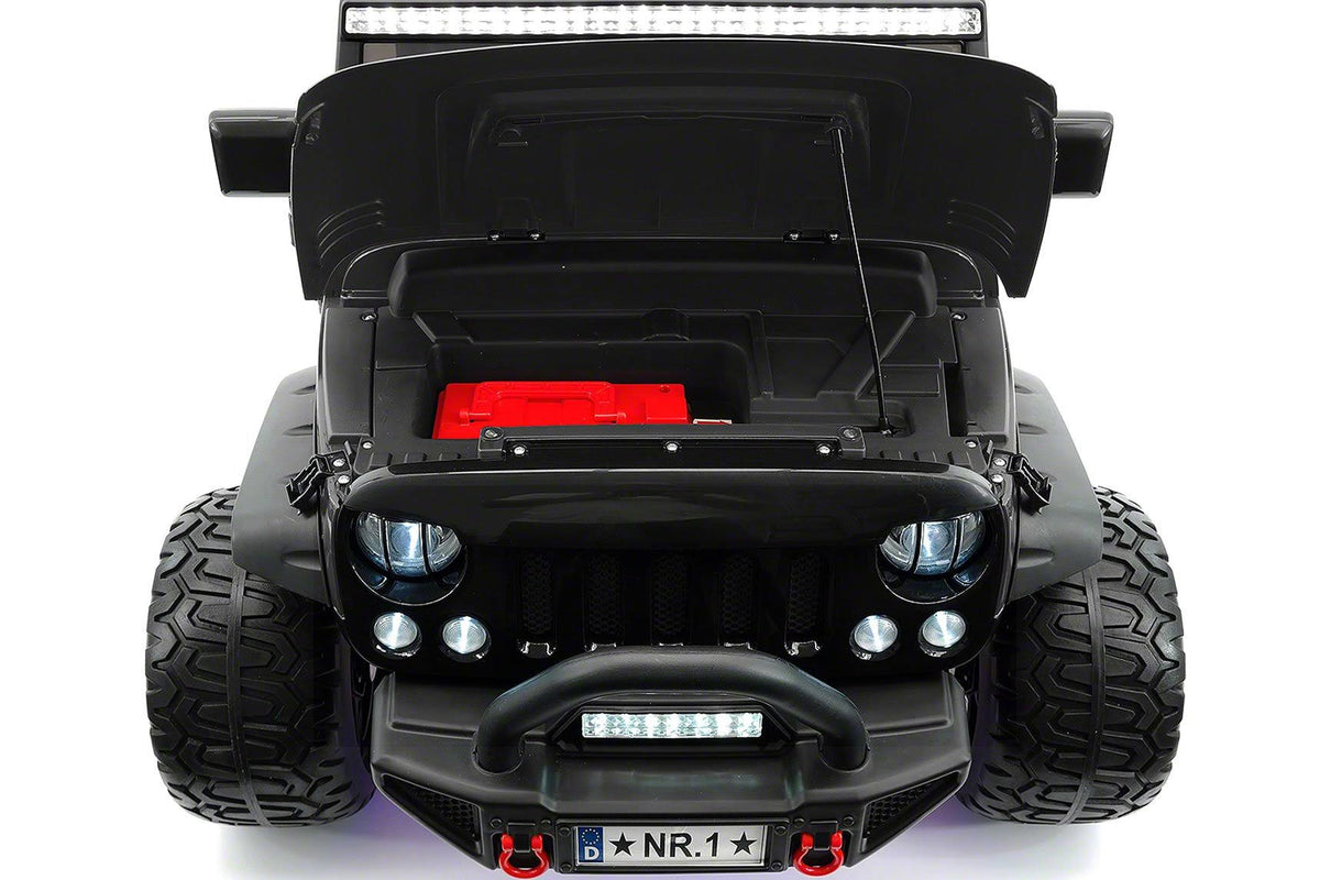 12V Power Ride-On Car Truck with R/C Parental Remote and LED Wheels H178