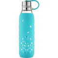 20 Ounce Glass Water Bottle with Tethered Lid V442433