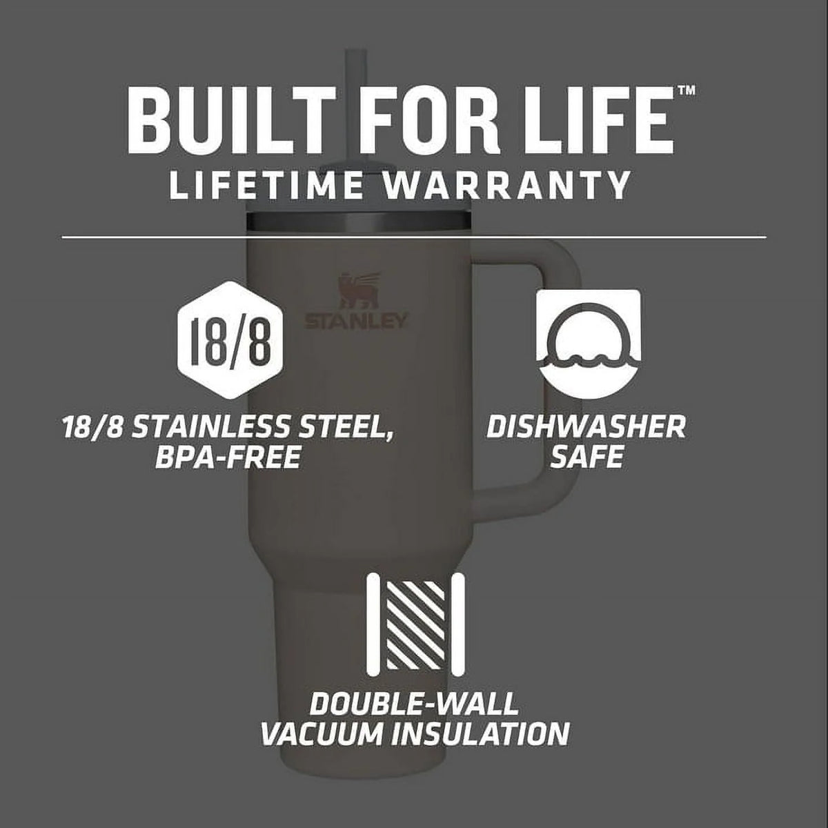 40oz Stainless Steel Tumbler Black M9843