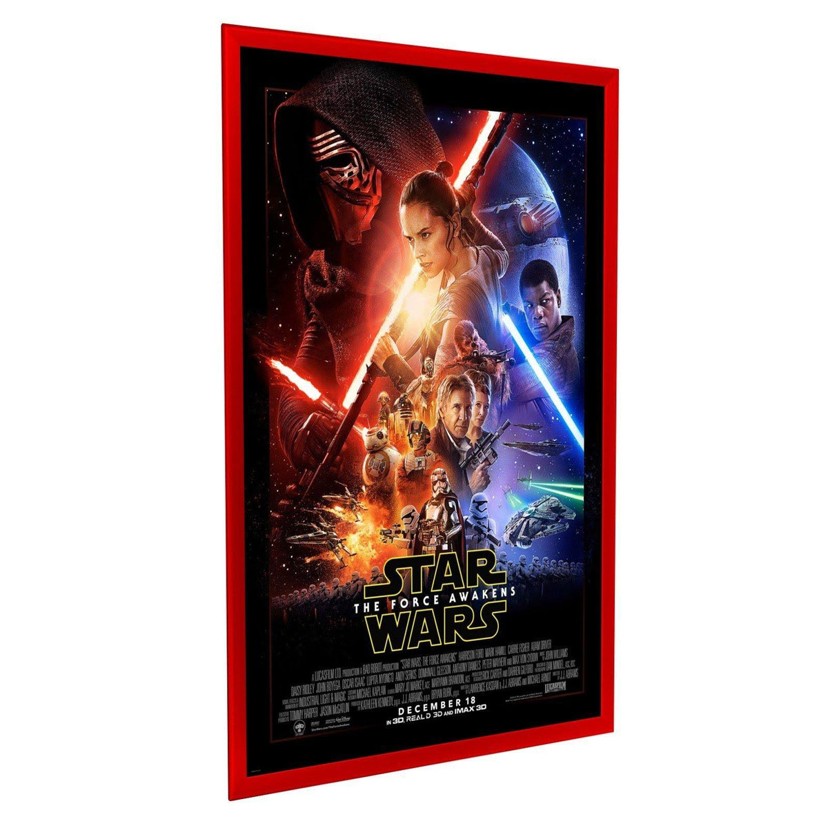 Movie Poster Frame 24x36 Inches Red Aluminum Profile V52998