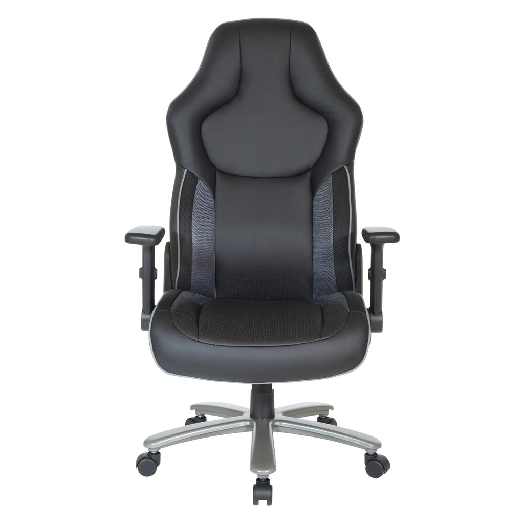 Gray Mesh Gaming Chair J4815