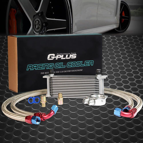 13 Row Universal Engine Transmission Oil Cooler with Filter Relocation Kit P460
