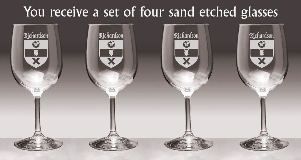 Irish Coat of Arms Wine Glasses Set of 4 Z502