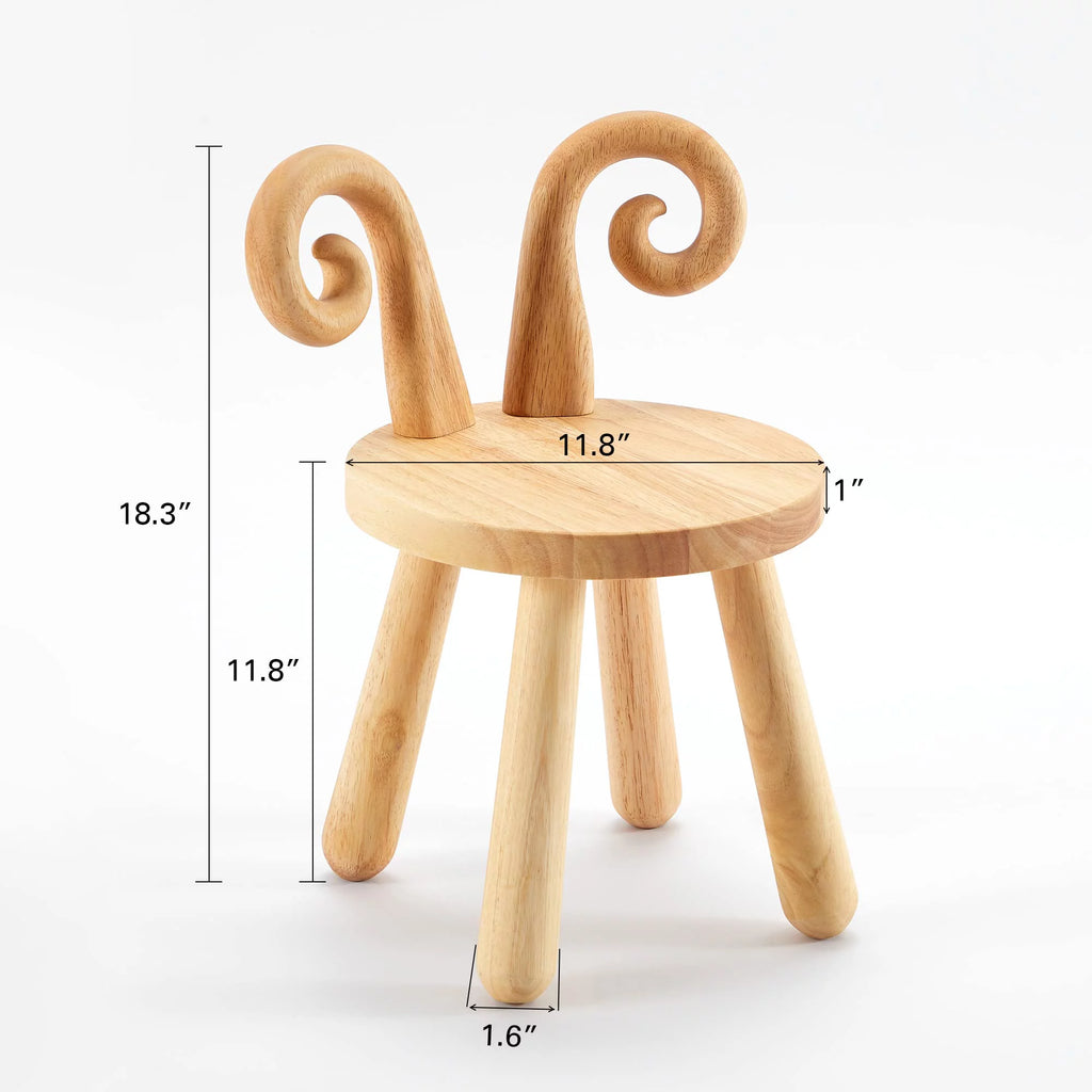 Naturally Finished Solid Hardwood Toddler Chair T163