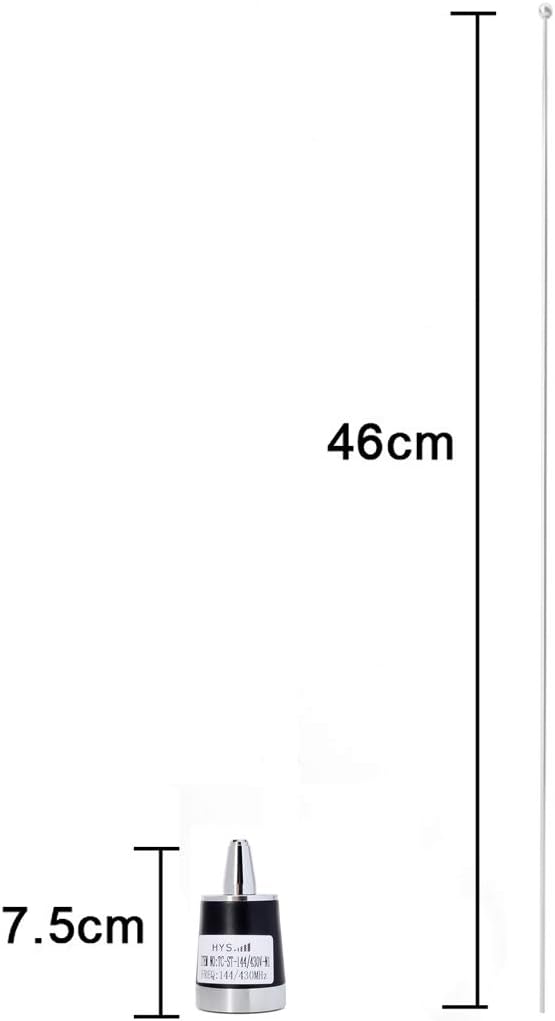 NMO Dual Band 144/430MHz Antenna with 13ft RG58 Coax Cable, Pack of 2 U707