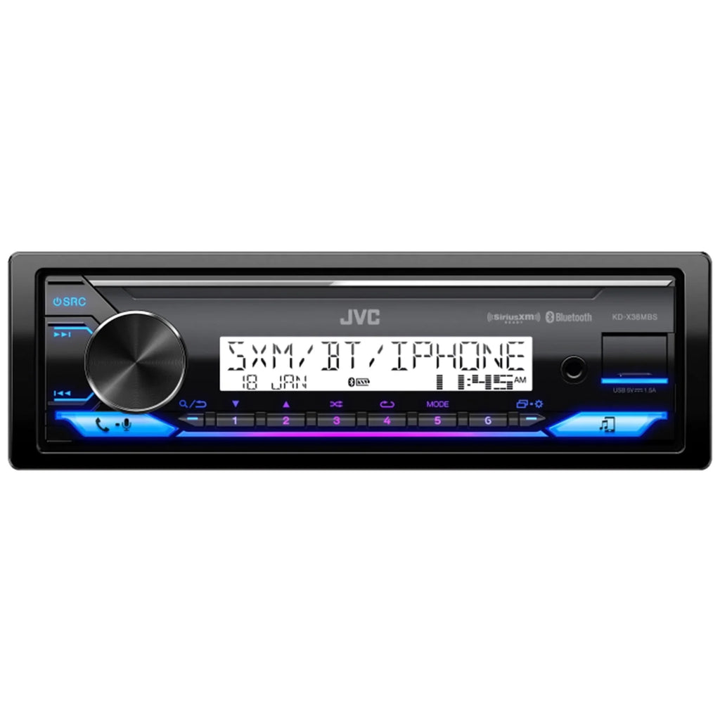 Single DIN Marine Bluetooth USB AUX AM/FM Radio Stereo Receiver E97161