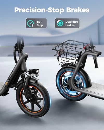 Electric Scooter with Seat, Front Suspension, Turn Signal C302