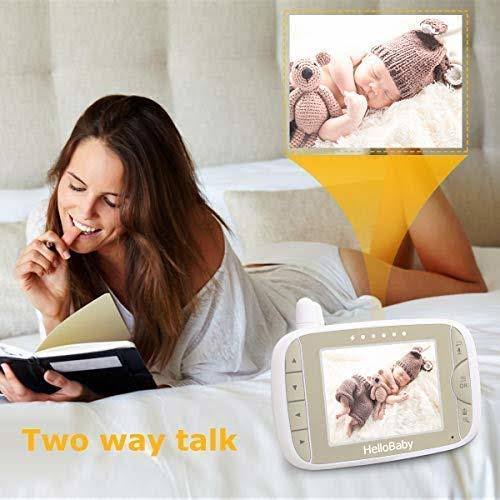 Baby Monitor with Remote Pan-Tilt-Zoom Camera and 3.2 LCD Screen, Infrared Night Vision E959
