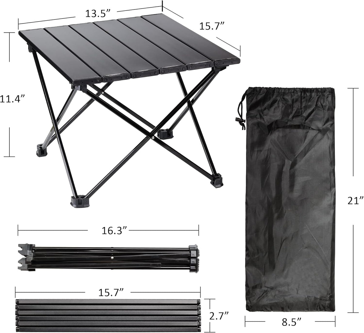 Folding Table 4 Foot Aluminum Alloy Camping Portable Table D3925