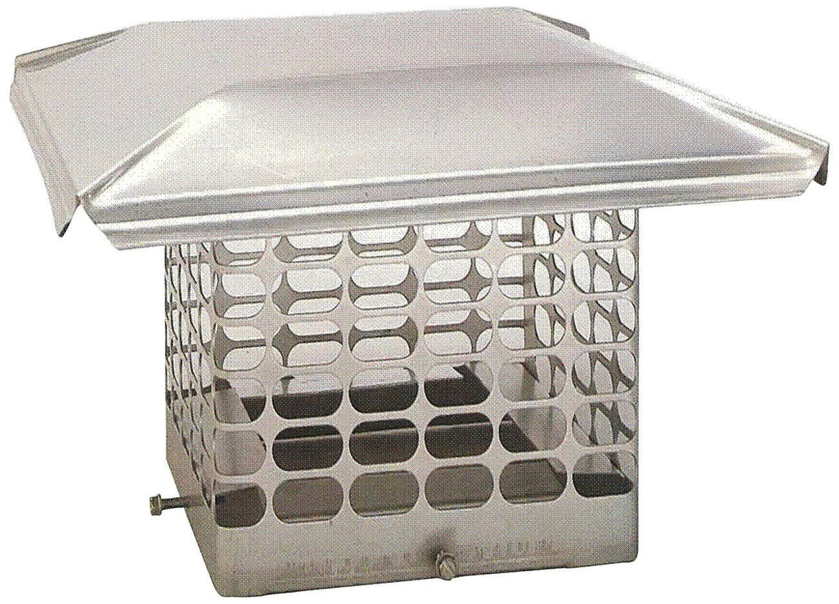 8 x 17-inch Stainless Steel Single Flue Chimney Cap W889