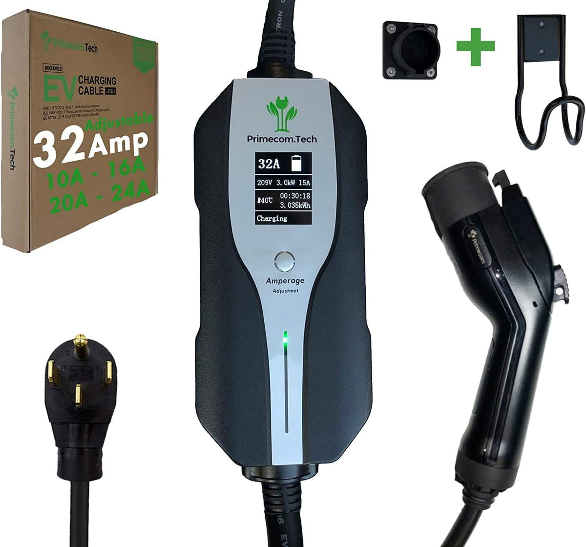 Level 2 Electric Vehicle Charger with 30Ft Cable C279757