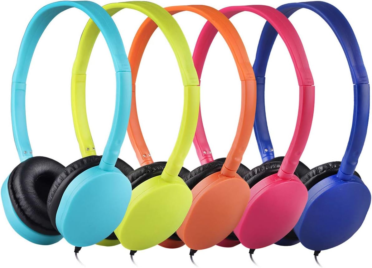 25 Pack Multi Colored Stereo Kids Headphones D325767