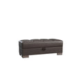 Brown PU Lounge Sectional Ottoman F763831