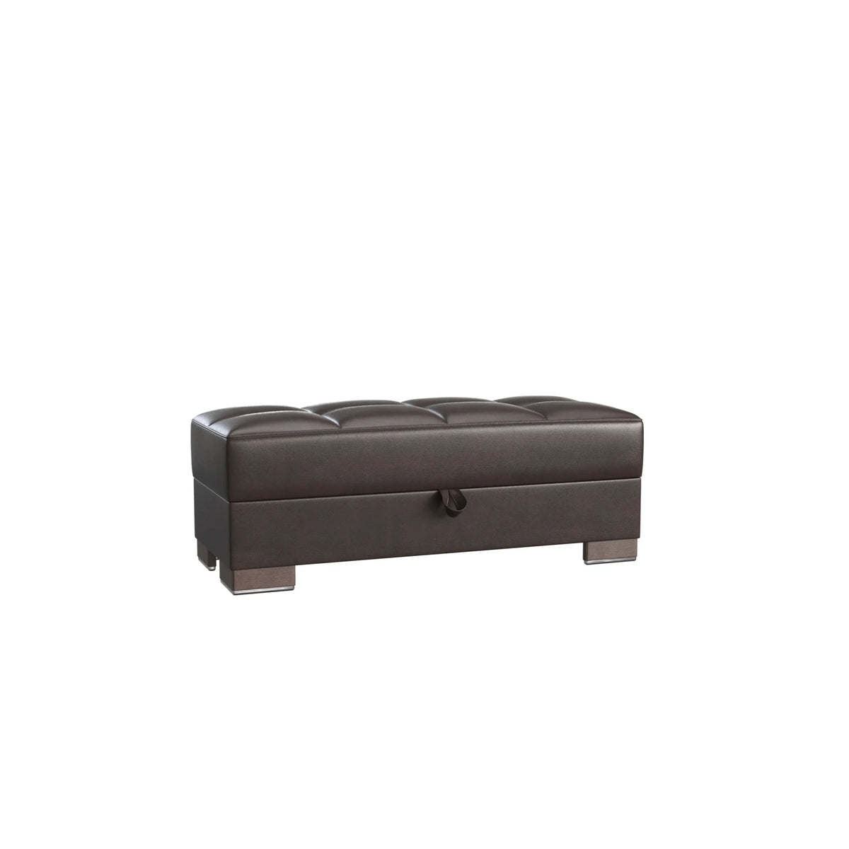 Brown PU Lounge Sectional Ottoman F763831