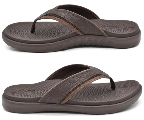 Mens Sport Flip Flops Orthotic Thong Sandals with Arch Support H38273