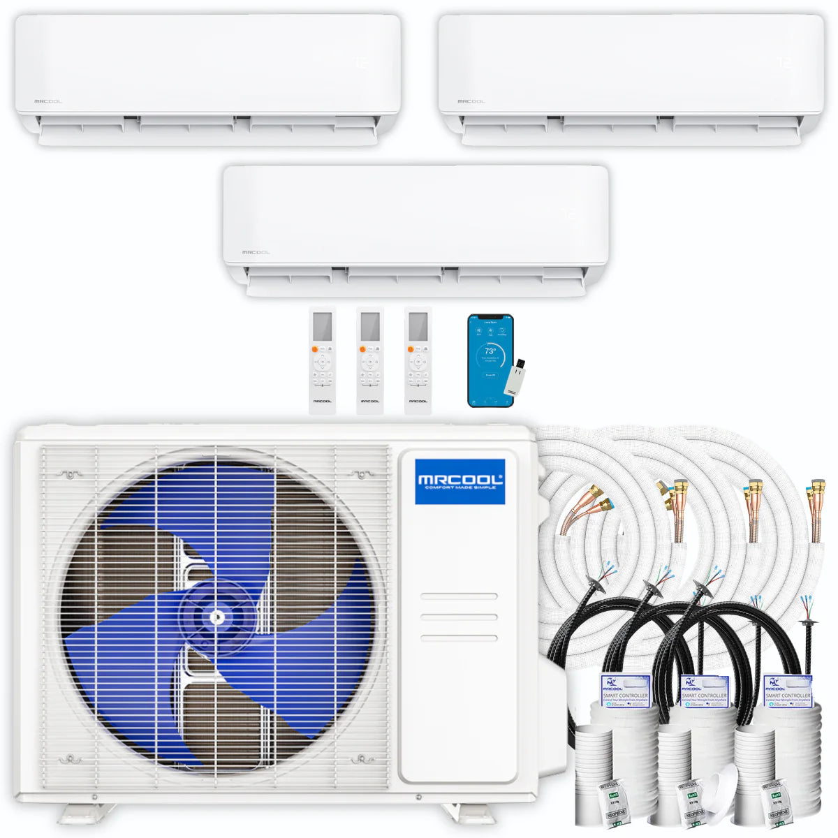 27,000 BTU 3 Zone Ductless Air Conditioner and Heat Pump Z7968