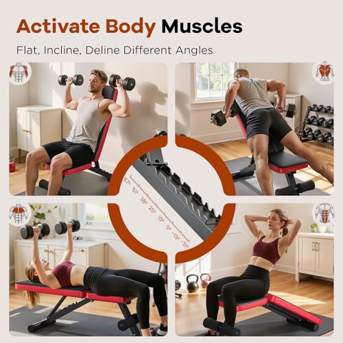 Foldable Adjustable Weight Bench H6532