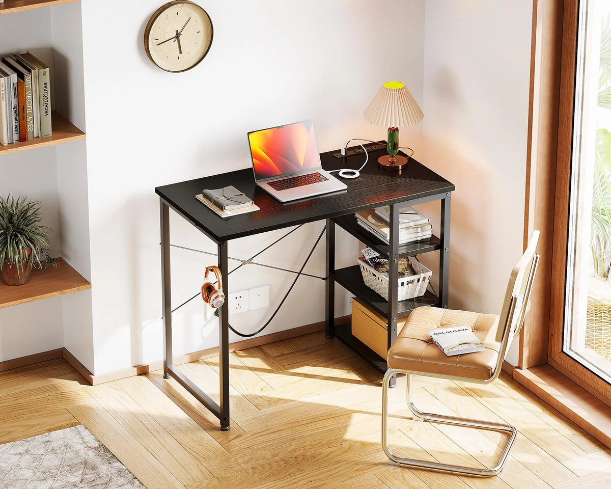40 Inch Computer Desk with Power Outlet and USB Charging Port O4550