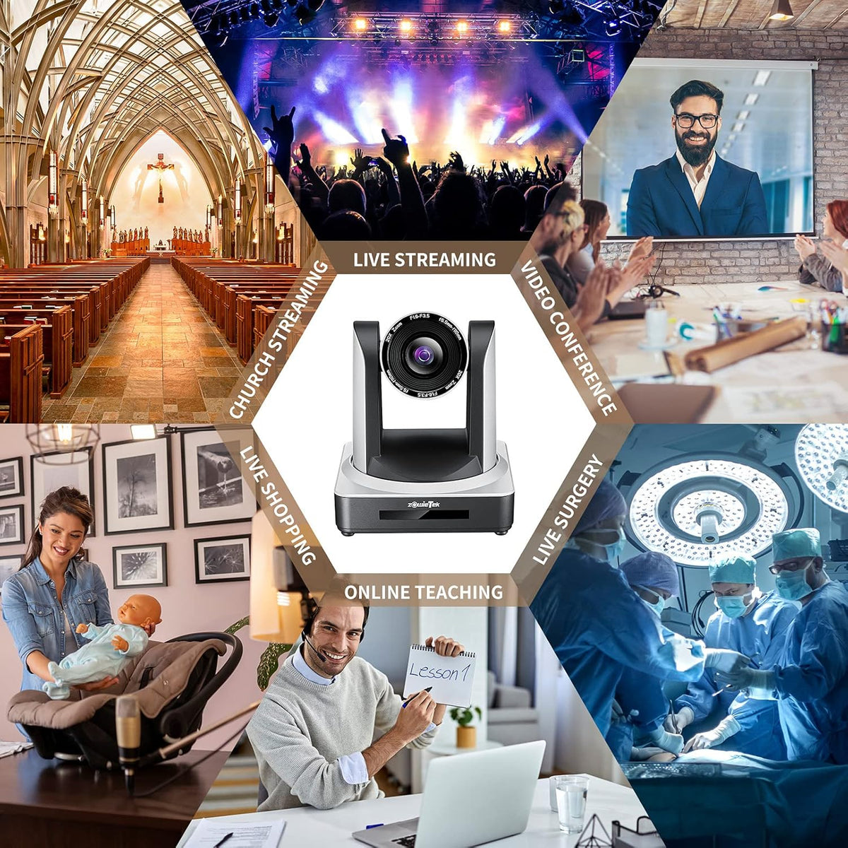 PTZ Camera with Simultaneous HDMI and 3G-SDI Outputs L87666