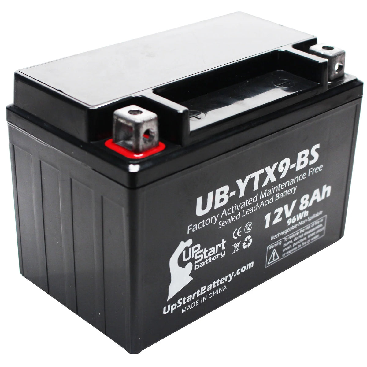 2008 Kawasaki ZX600-FA Ninja ZX-6R 600CC Motorcycle Battery - 12V, 8Ah, UB-YTX9-BS G44761