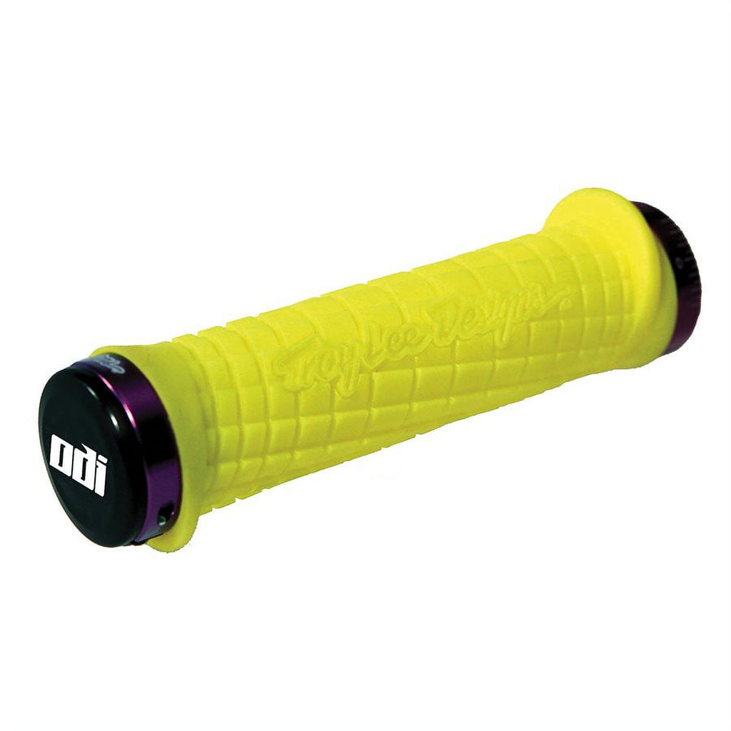 Neon Yellow Lock-On Mountain Grips with Clamps L4557