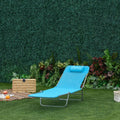 Blue Outdoor Folding Chaise Lounge P8375
