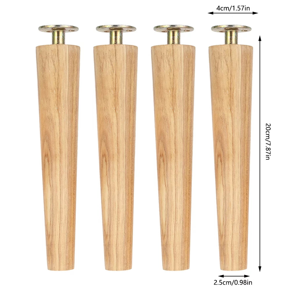 4/6/8 Inch Solid Wood Furniture Legs L3904