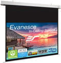 100" 16:9 Recessed in-Ceiling Electric Projector Screen with Installation Kit V625486