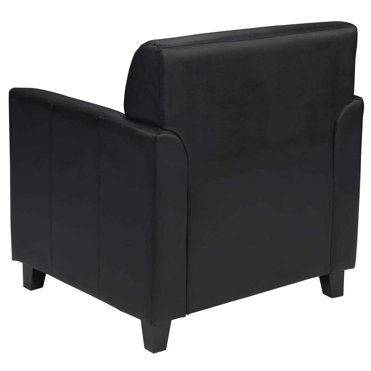 Black Leather Guest Chair W693