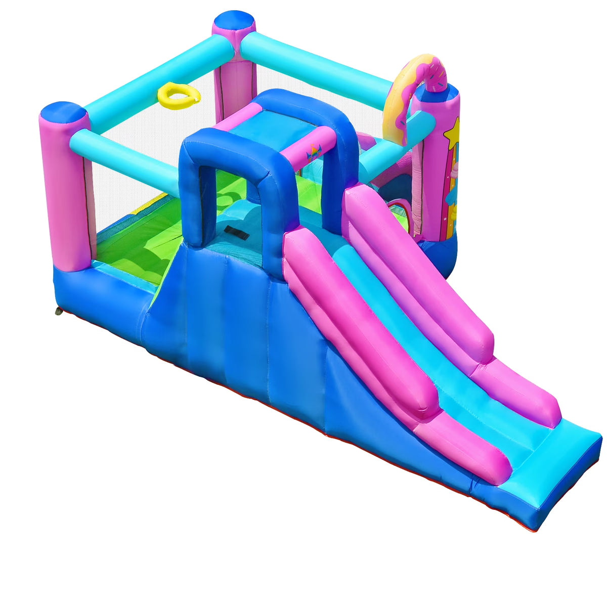 Inflatable Bounce Castle Dual Slides Jumping Bouncer F341790