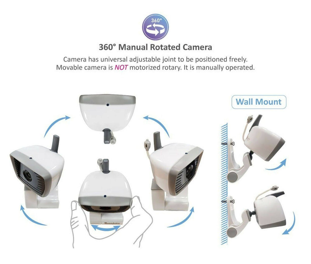 4.3 Inches LCD Video Baby Monitor with 2 Portable Cameras Z778316