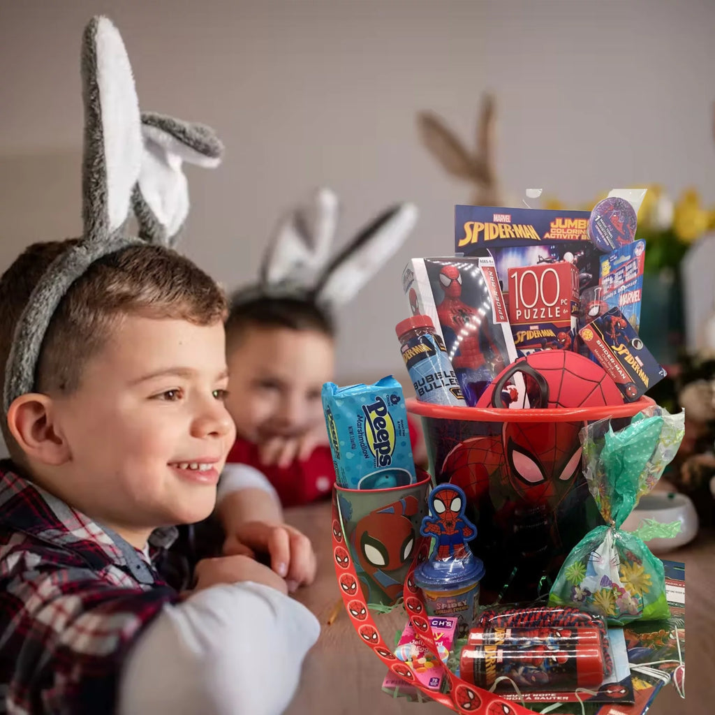 Spiderman Easter Basket Prefilled with Toys W137