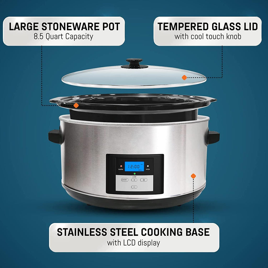8.5 Quart Programmable Electric Slow Cooker D772