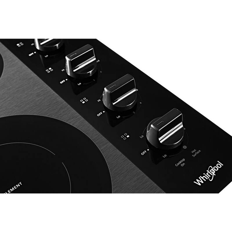 24 in. Black Electric Cooktop with 4 Elements A8104
