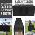 Black Nail Cornhole Set with Carrying Case T792295