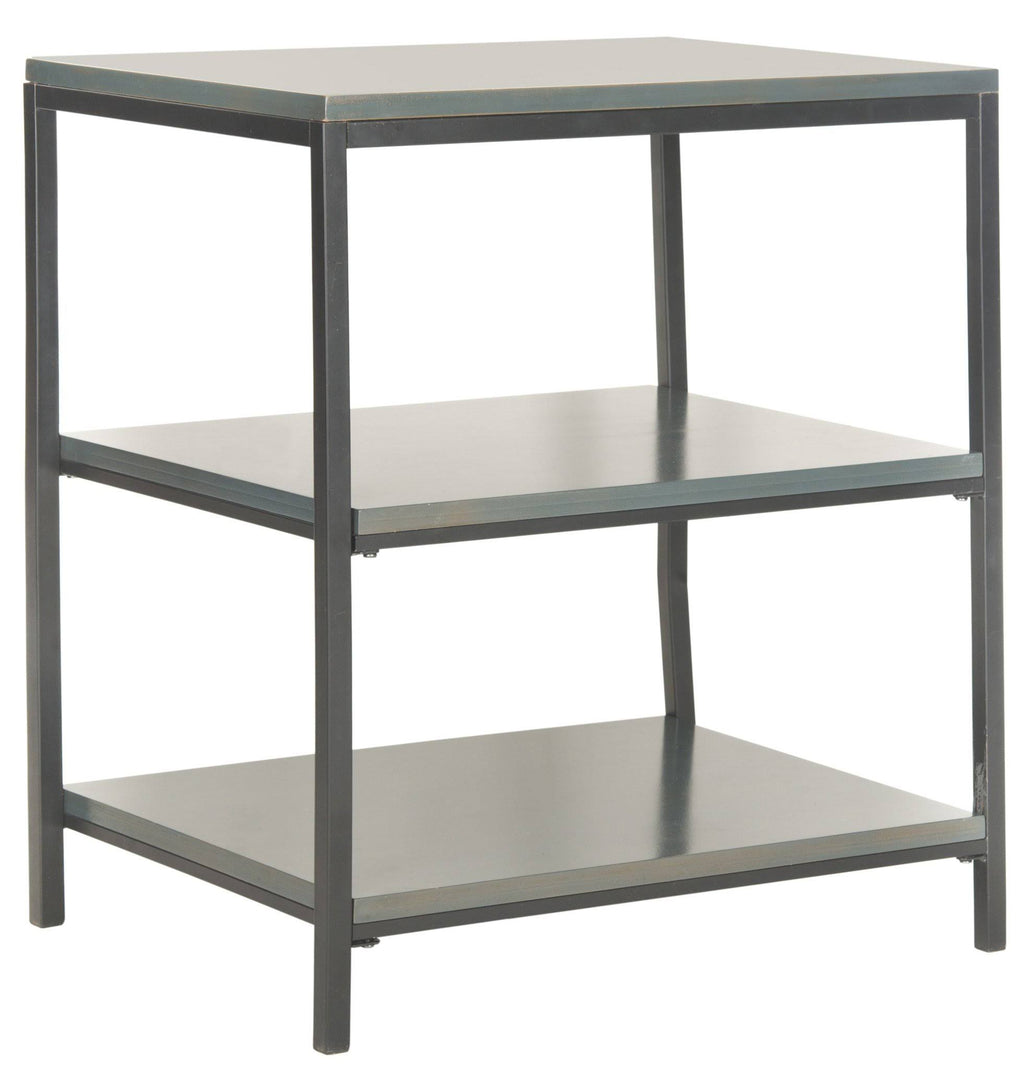 3 Tier Steel Teal Shelf Unit H495214