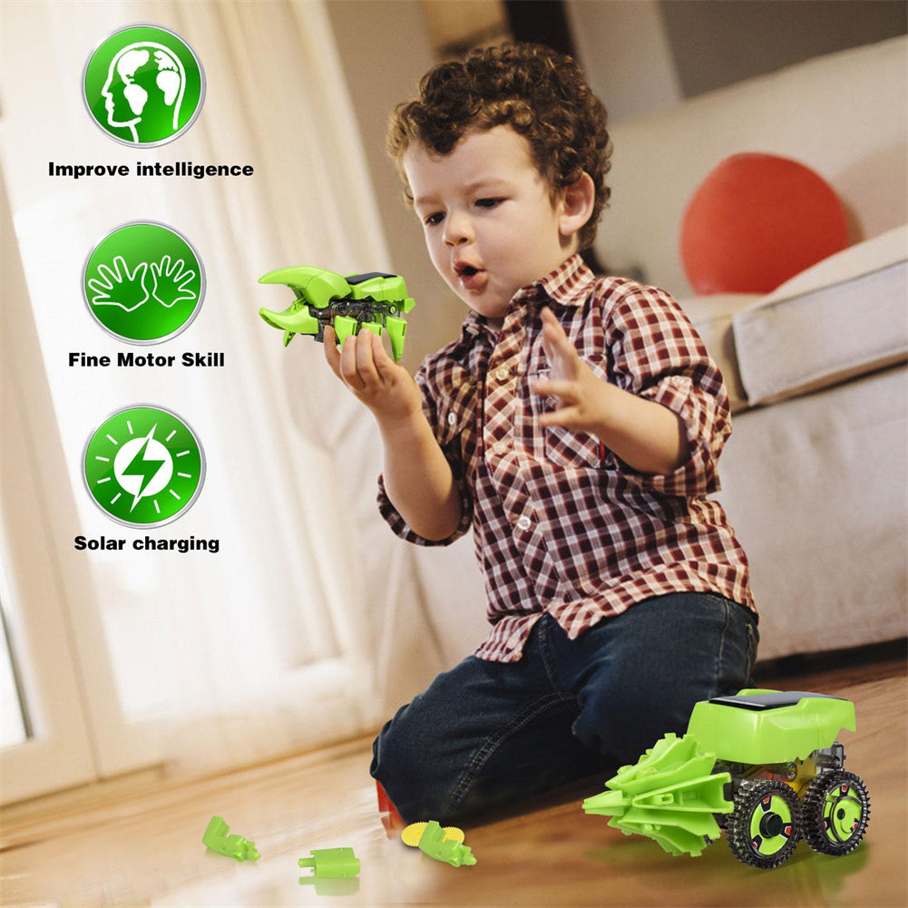 3-in-1 Solar Powered Dinosaur Robot Building Toys A576430