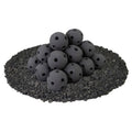 Black 3 inch Ceramic Fire Balls Set of 20 M760