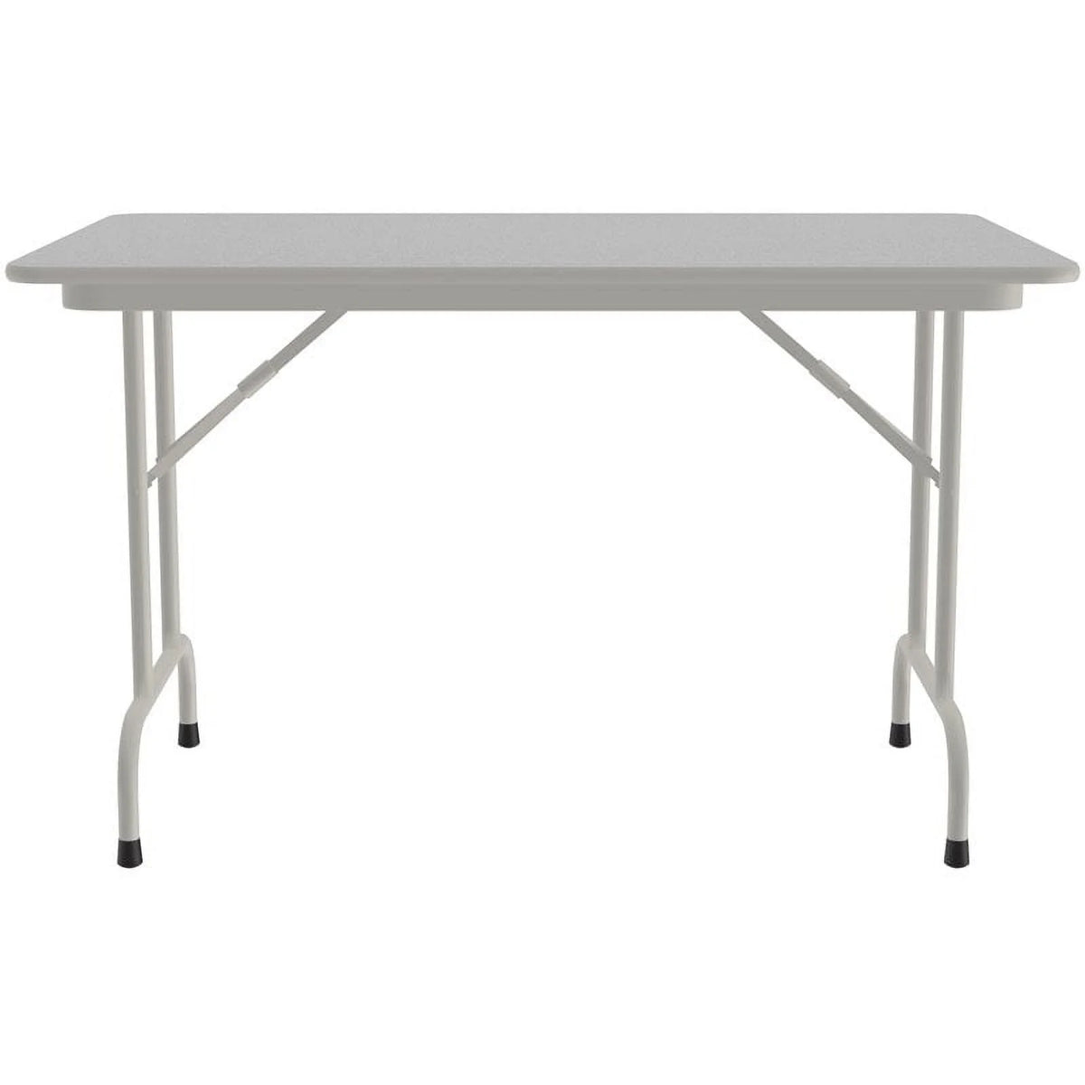 30"W x 48"D Metal & Wood Folding Table L63380
