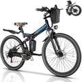 26'' Folding Electric Mountain Bike 500W 21 Speed 48V Removable Battery H393603