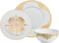 12 Piece White Porcelain Dinnerware Set O63960