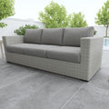 HDPE Resin Wicker Outdoor Sofa with Solution-Dyed Acrylic Covers U276